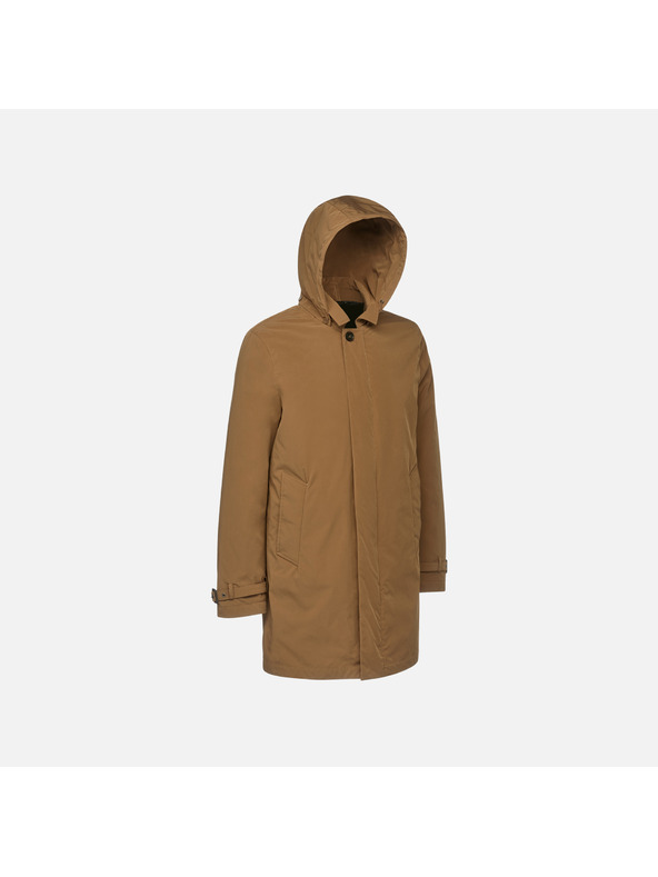 Geox Hnedá pánska bunda Geox Anyweco