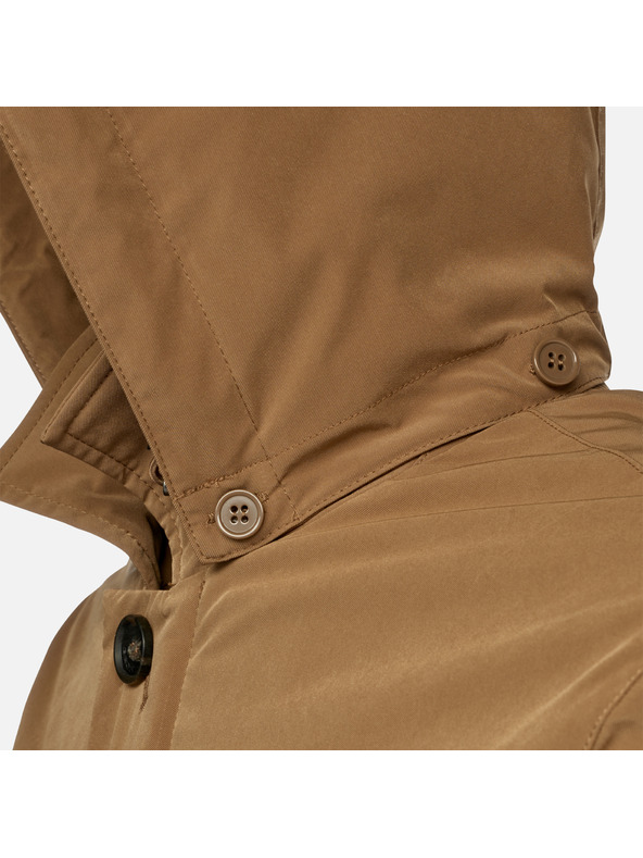 Geox Hnedá pánska bunda Geox Anyweco