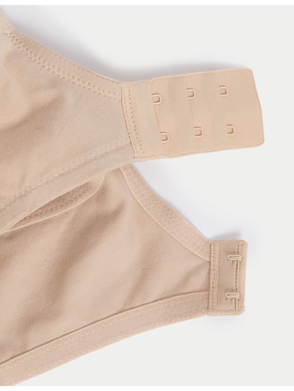 Marks & Spencer Marks & Spencer sada troch dámskych push-up podprseniek v béžovej, bielej a čiernej farbe s kosticami