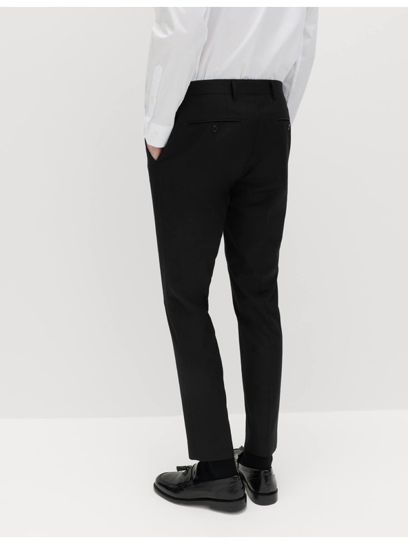 Marks & Spencer Čierne pánske oblekové nohavice Marks & Spencer