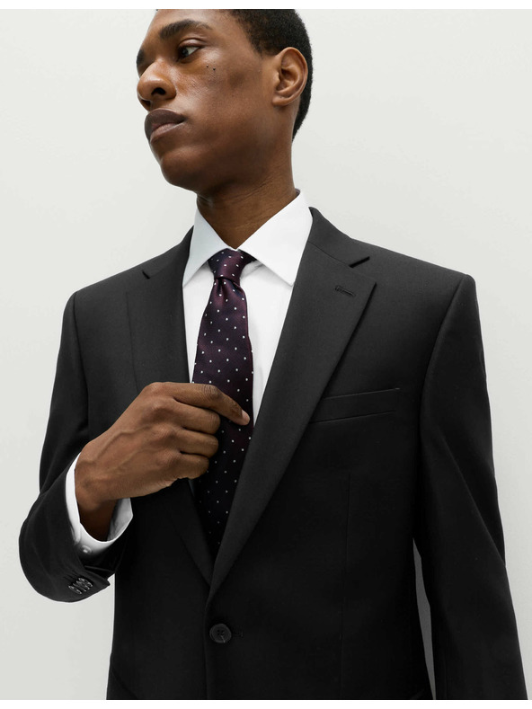 Marks & Spencer Čierne pánske sako Marks & Spencer