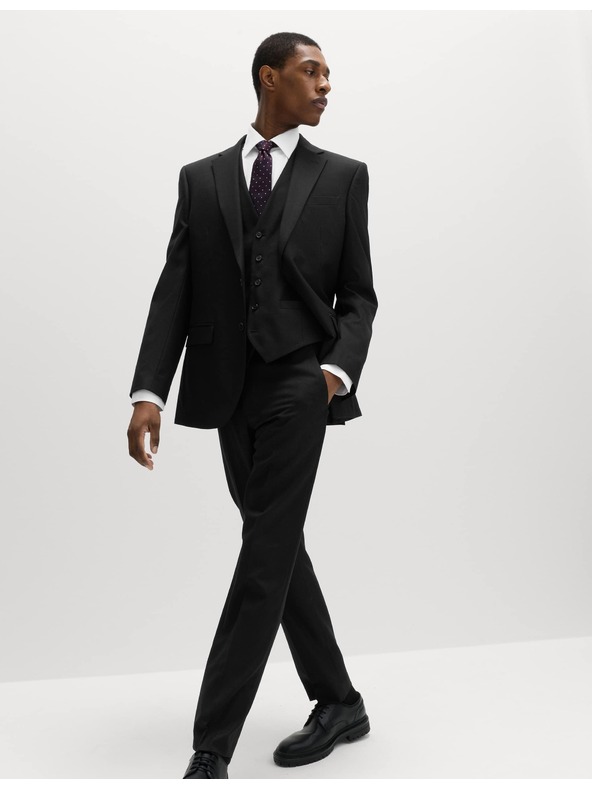 Marks & Spencer Čierne pánske sako Marks & Spencer