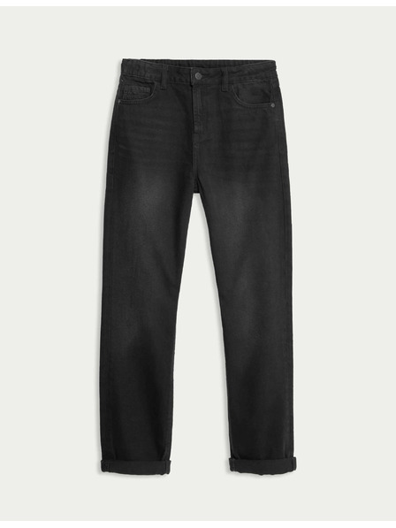 Marks & Spencer Voľné džínsy z čistej bavlny (6-16 rokov) Marks & Spencer čierna