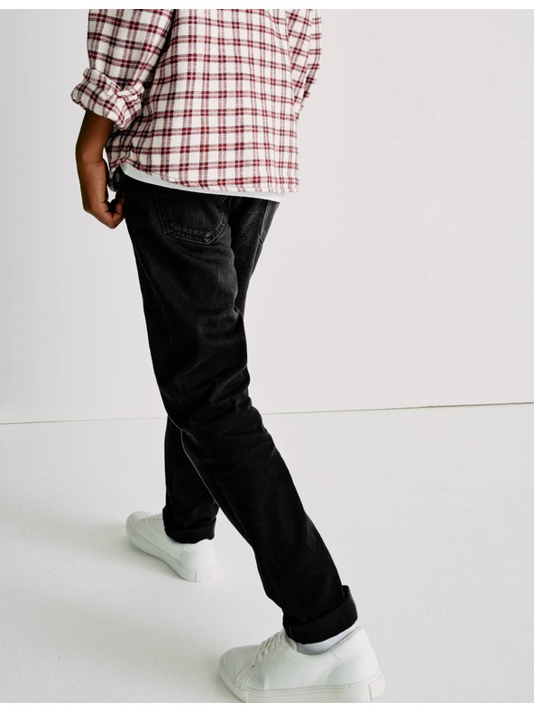 Marks & Spencer Voľné džínsy z čistej bavlny (6-16 rokov) Marks & Spencer čierna