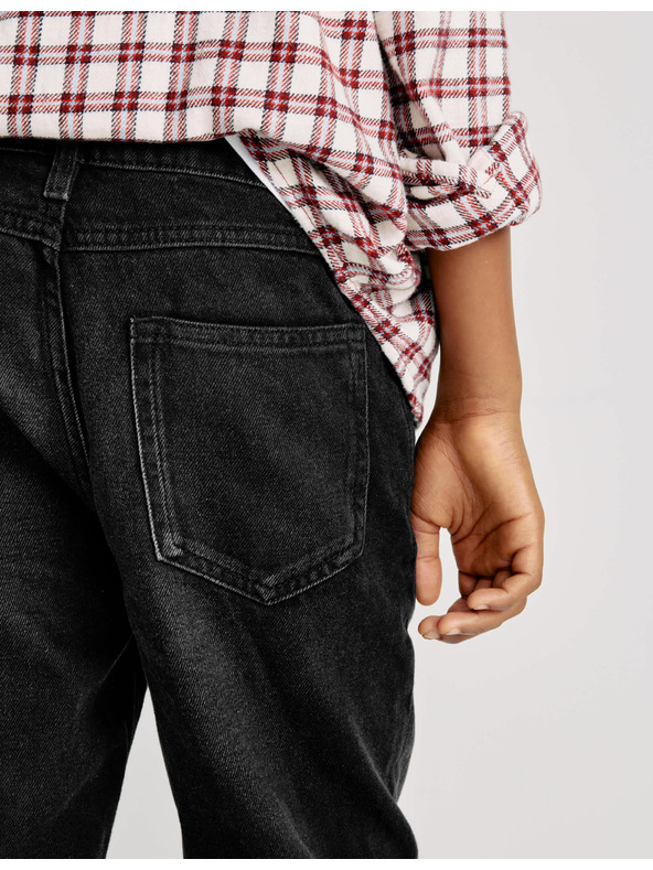 Marks & Spencer Voľné džínsy z čistej bavlny (6-16 rokov) Marks & Spencer čierna