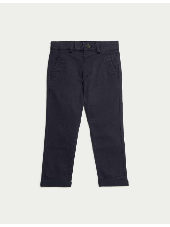Marks & Spencer Chino nohavice s vysokým podielom bavlny (2–8 rokov) Marks & Spencer námorná modrá