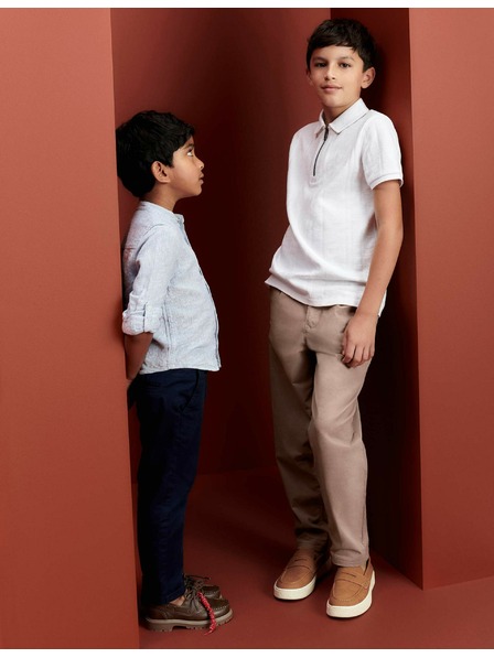 Marks & Spencer Chino nohavice s vysokým podielom bavlny (2–8 rokov) Marks & Spencer námorná modrá