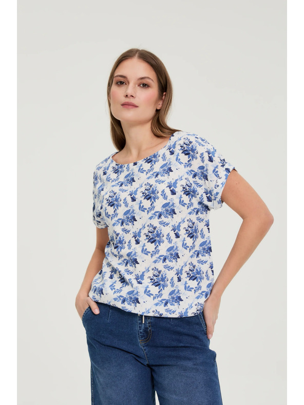 Moodo Viskózová košeľa biela Moodo