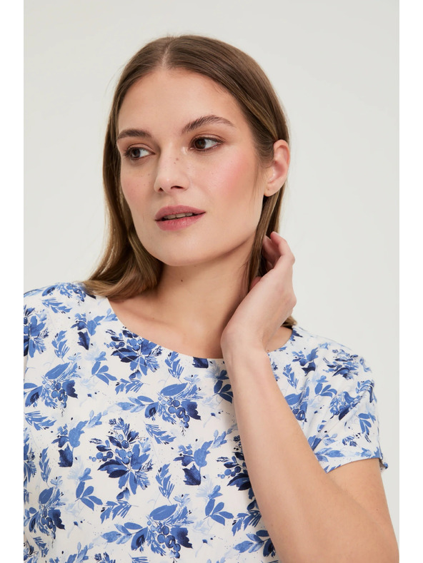 Moodo Viskózová košeľa biela Moodo