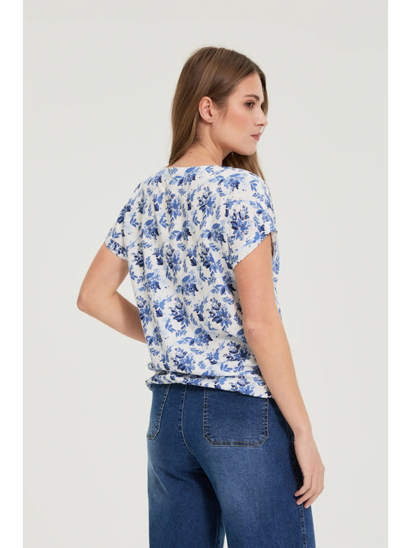 Moodo Viskózová košeľa biela Moodo