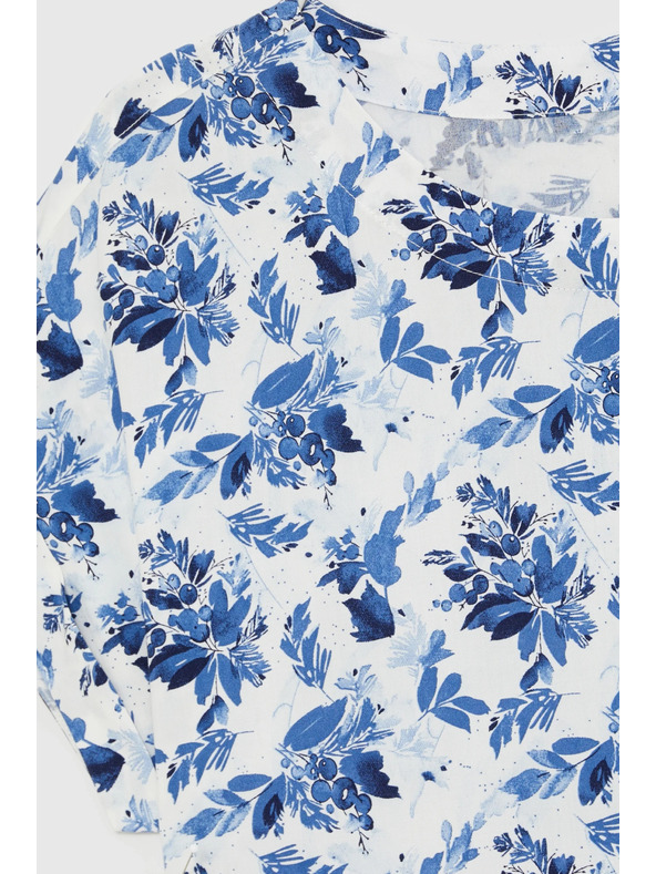 Moodo Viskózová košeľa biela Moodo