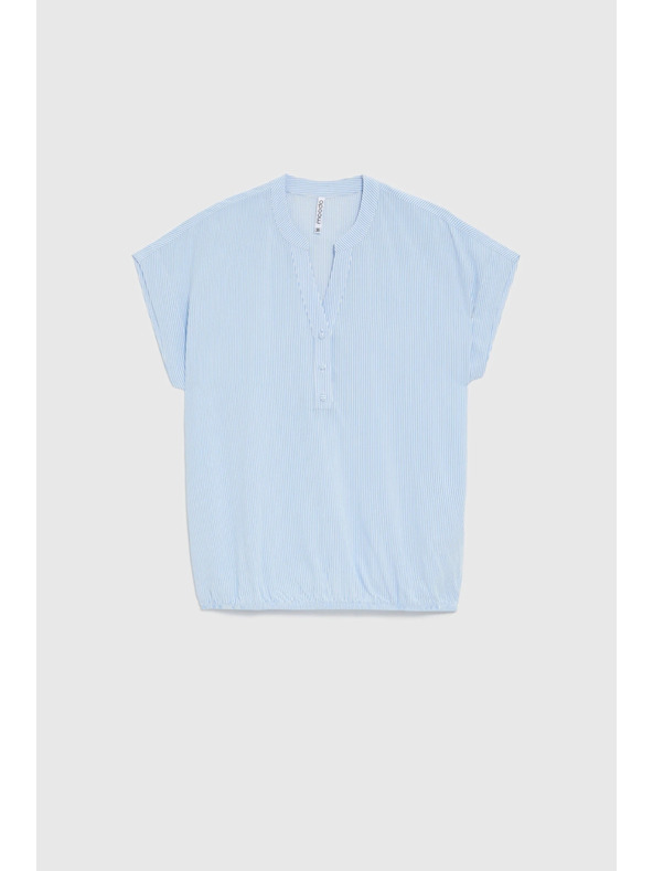 Moodo Svetlomodrá pruhovaná košeľa Moodo