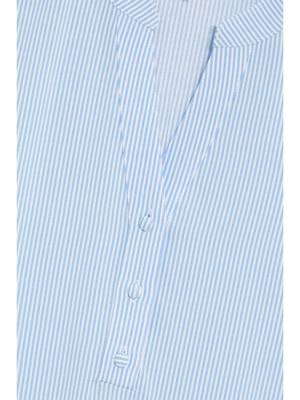 Moodo Svetlomodrá pruhovaná košeľa Moodo