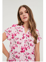 Moodo Košeľa s kvetmi fuchziová Moodo