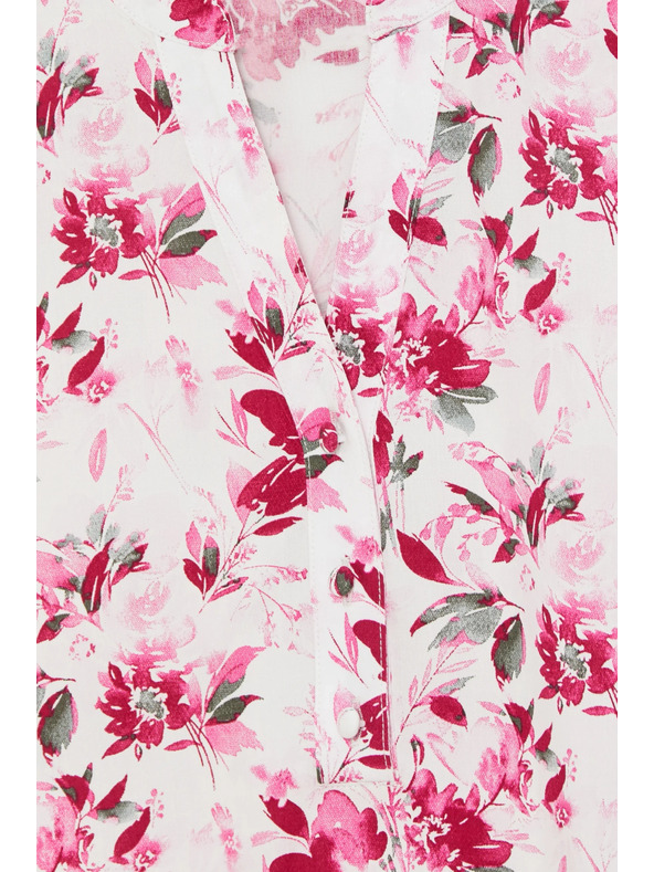 Moodo Košeľa s kvetmi fuchziová Moodo