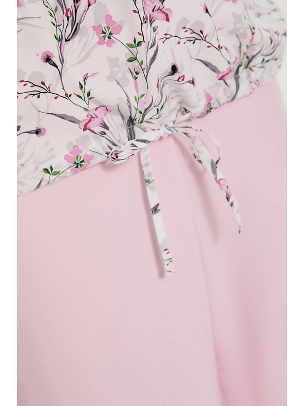 Moodo Košeľa s kvetmi ružová Moodo