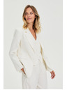 Moodo Biele pruhované sako Moodo