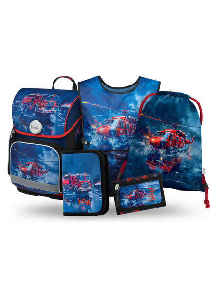 BAAGL  BAAGL SET 5 Ergo Záchranári: aktovka, penal, sáčok, zástena, peňaženka