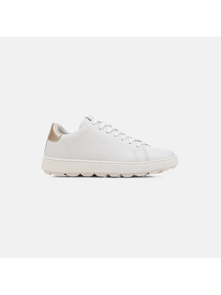 Geox Biele dámske kožené tenisky Geox Spherica Ecub