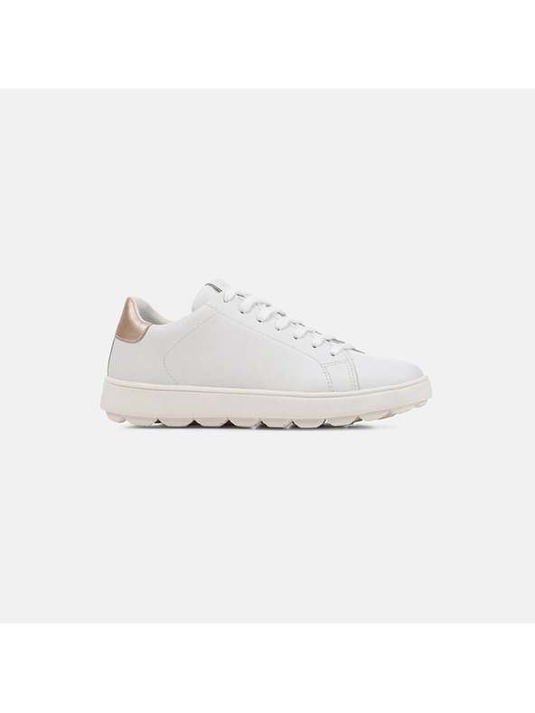 Geox Biele dámske kožené tenisky Geox Spherica Ecub