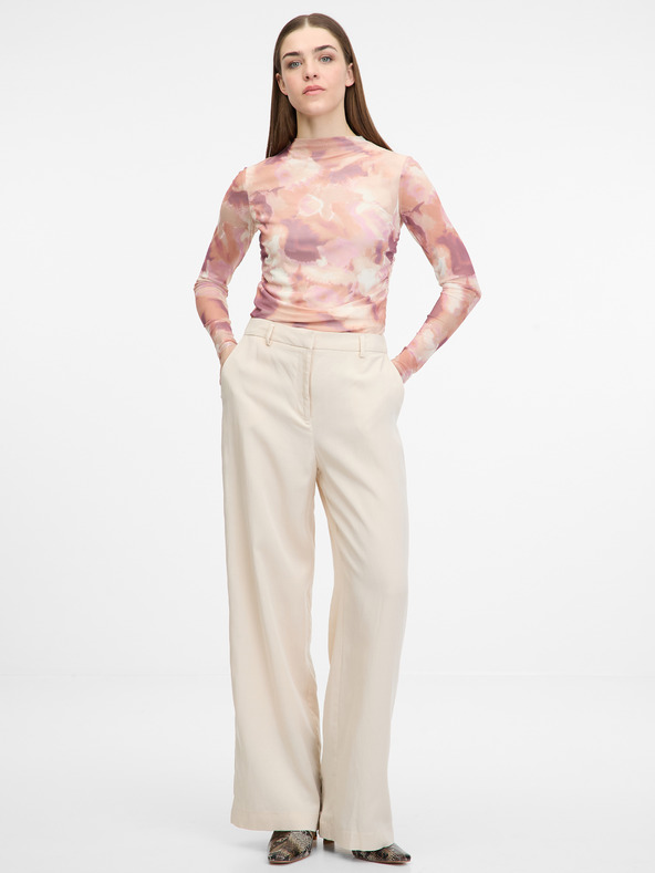 Orsay Ružové dámske tričko s dlhým rukávom ORSAY