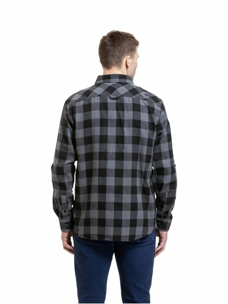 Meatfly Meatfly pánska košeľa Kurt Black / Gray