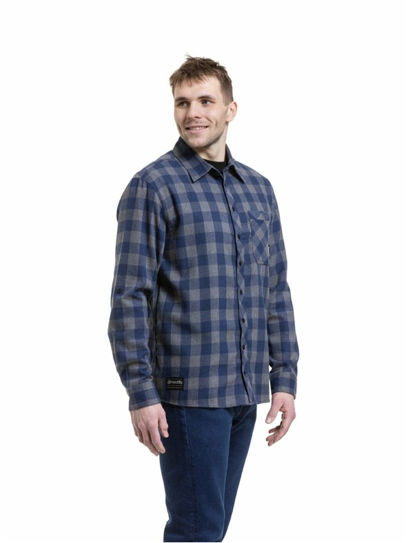 Meatfly Meatfly pánska košeľa Kurt Blue / Gray
