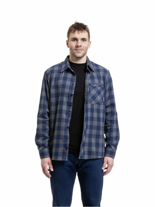 Meatfly Meatfly pánska košeľa Kurt Blue / Gray