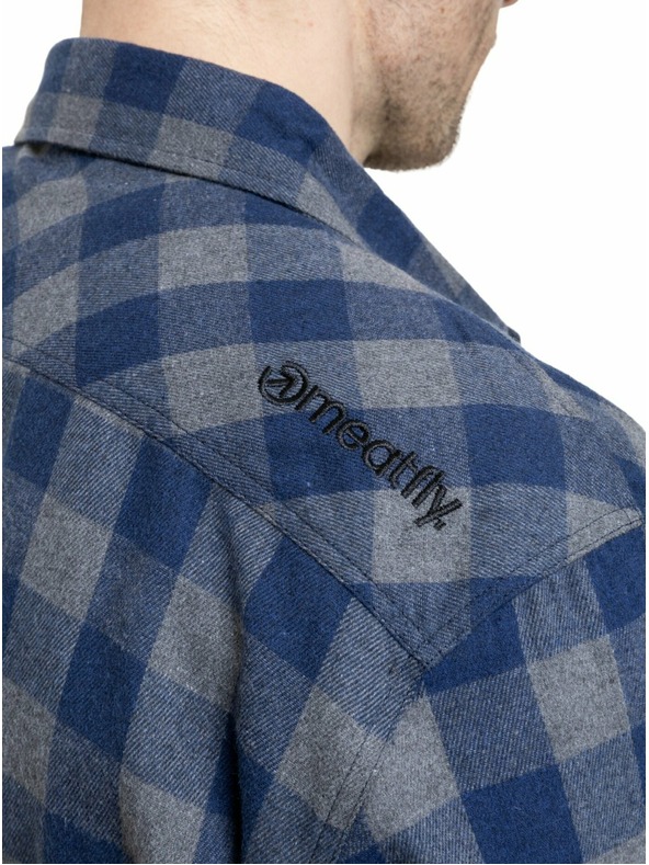 Meatfly Meatfly pánska košeľa Kurt Blue / Gray