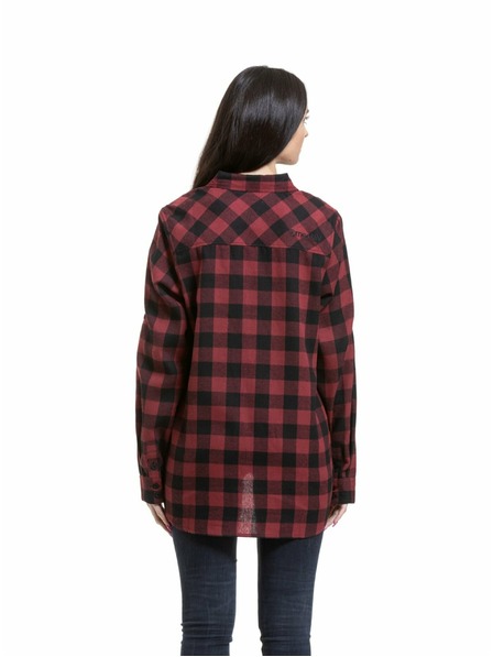 Meatfly Meatfly dámska košeľa Courtney Black / Bordo