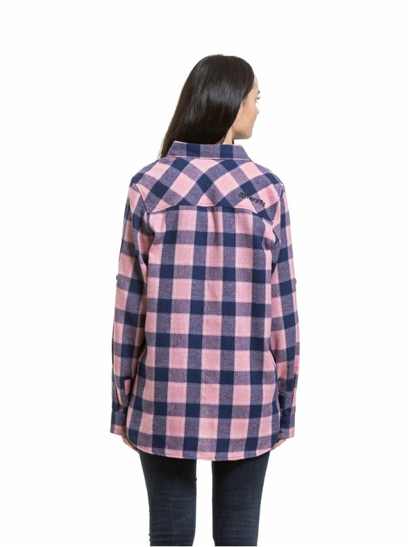 Meatfly Meatfly dámska košeľa Courtney Blue / Rose