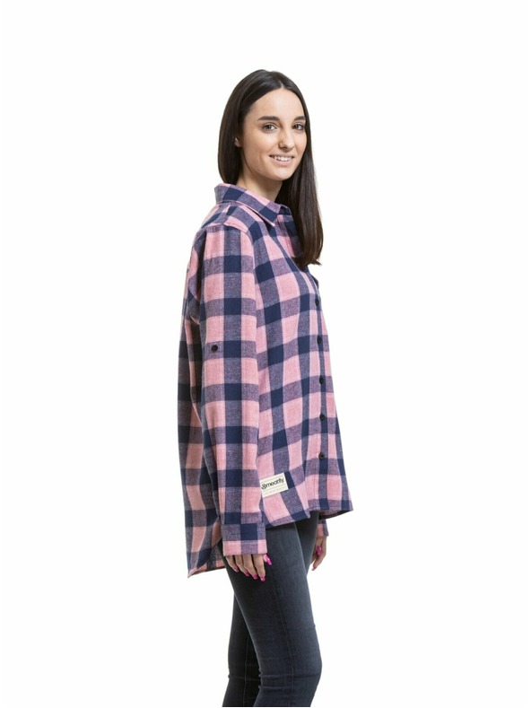 Meatfly Meatfly dámska košeľa Courtney Blue / Rose