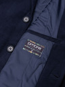 Ombre Clothing Pánsky klasický jednoradový kabát - tmavo modrý V1 C432 Ombre Clothing
