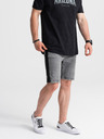 Ombre Clothing Pánske rifľové šortky - sivá W363 Ombre Clothing