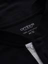 Ombre Clothing Čierna pánska polokošeľa Ombre Oblečenie