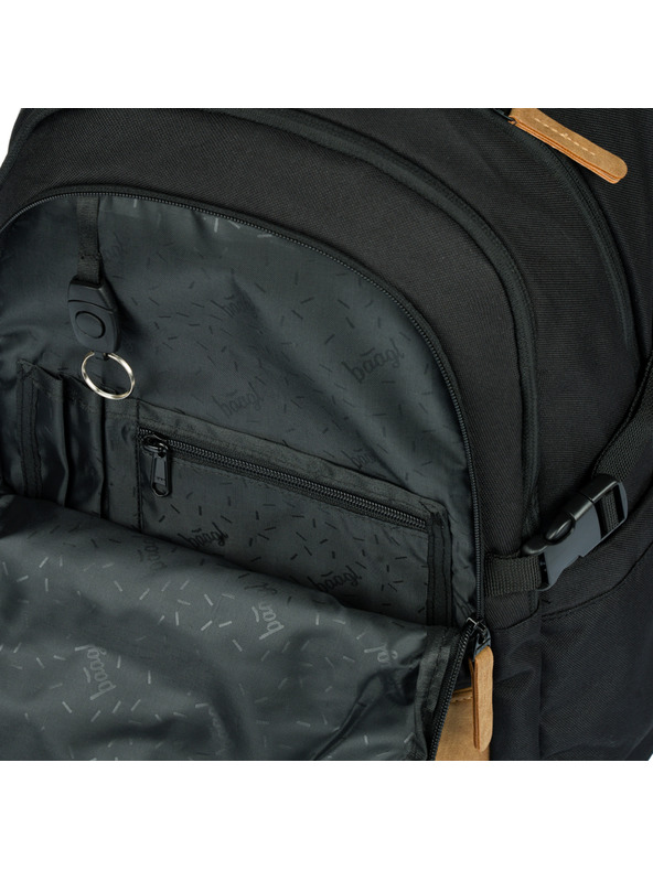 BAAGL  Sivý školský batoh Baagl Skate Darkness