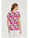 Moodo Košeľa s krátkymi rukávmi fuchsiová Moodo