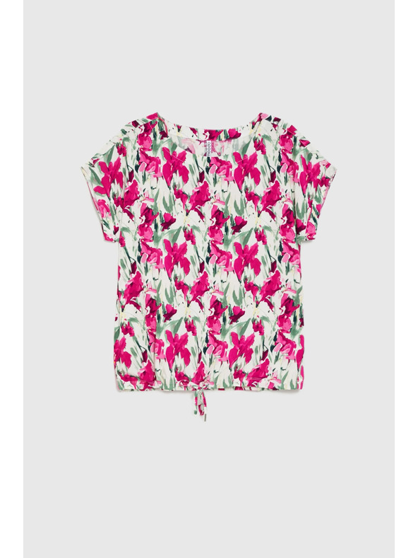 Moodo Košeľa s krátkymi rukávmi fuchsiová Moodo