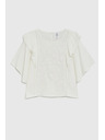 Moodo Košeľa s voľánmi biela Moodo