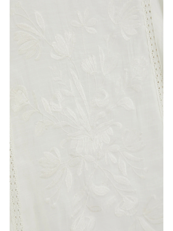 Moodo Košeľa s voľánmi biela Moodo