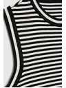 Moodo Top v pruhoch bielo-čierny Moodo