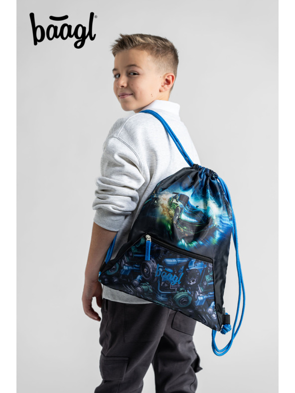 BAAGL  BAAGL SET 5 Zippy Závodné auto: aktovka, penal, vrece, zástena, peňaženka