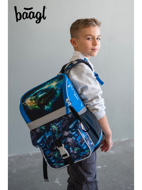 BAAGL  BAAGL SET 5 Zippy Závodné auto: aktovka, penal, vrece, zástena, peňaženka