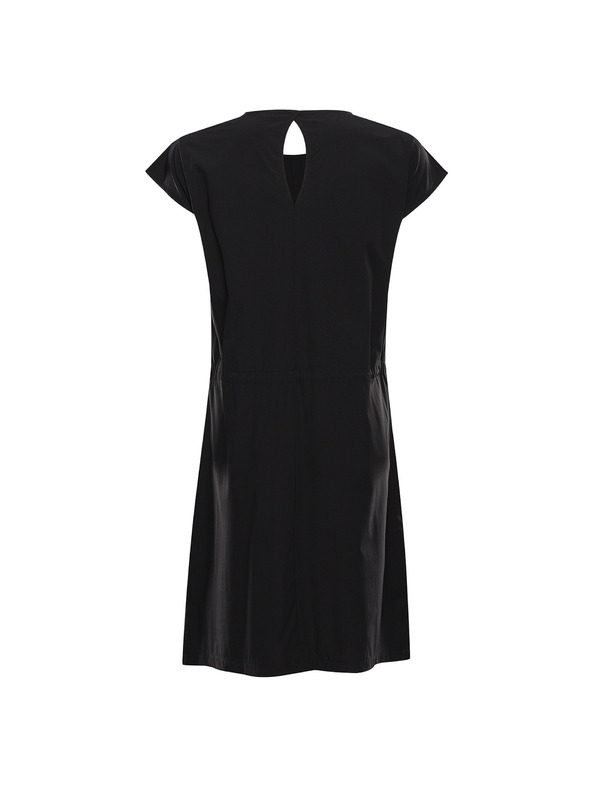 ALPINE PRO Dámske letné šaty z rýchloschnúcieho materiálu ALPINE PRO ASEDA black