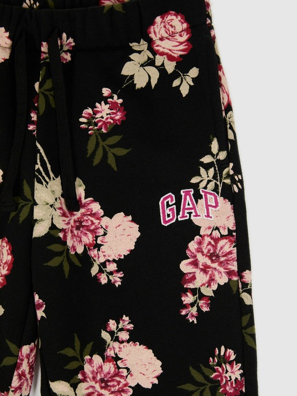 GAP Detské tepláky fleece logo army GAP