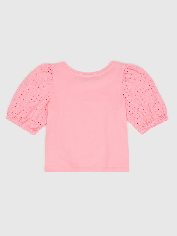 GAP Detský top s naberanými rukávmi GAP