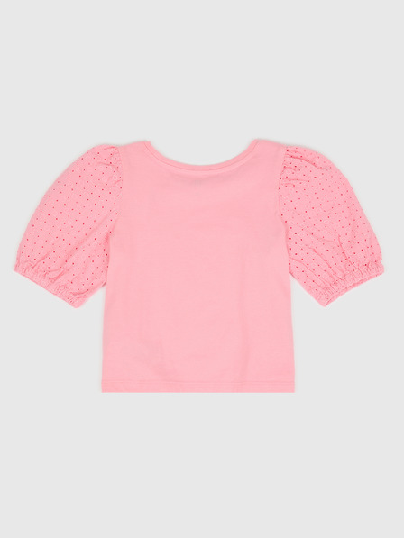 GAP Detský top s naberanými rukávmi GAP