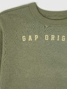 GAP Detská mikina s logom a fleece GAP