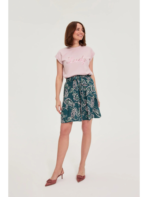 Moodo Halienka s nápisom ružová Moodo