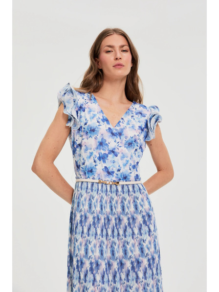 Moodo Šaty midi s kvetmi Moodo